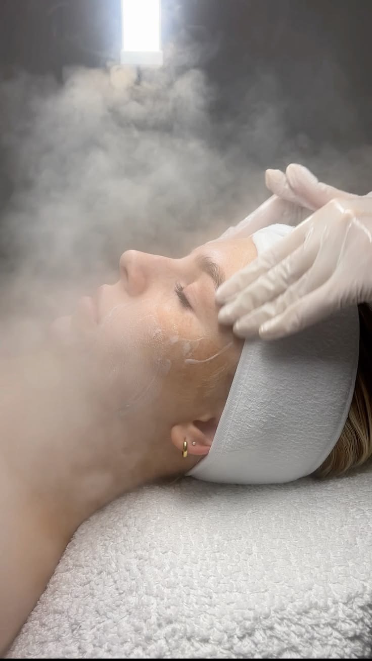 Tratamiento facial con vapor en Estética SA